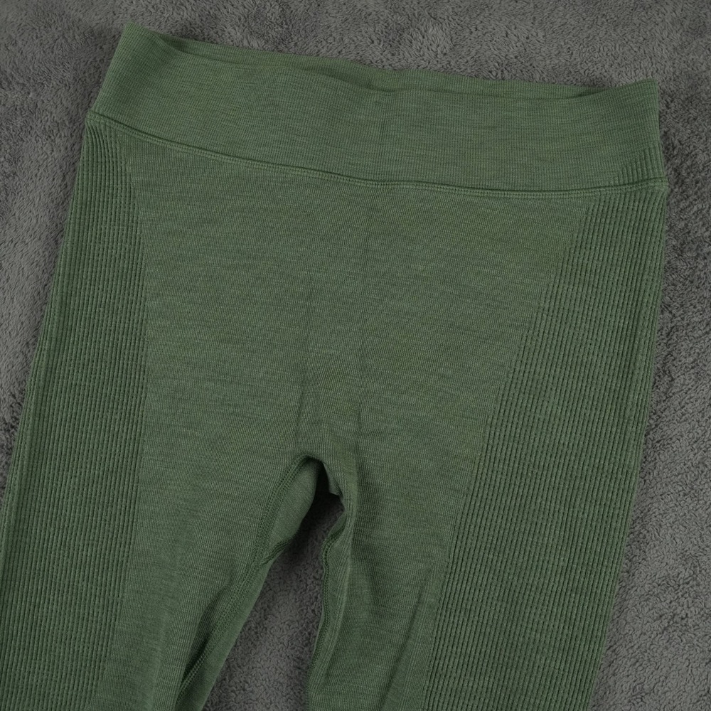 Lululemon Keep the Heat Thermal High-Rise Tight 27" Womens L Green Ribbed Wool